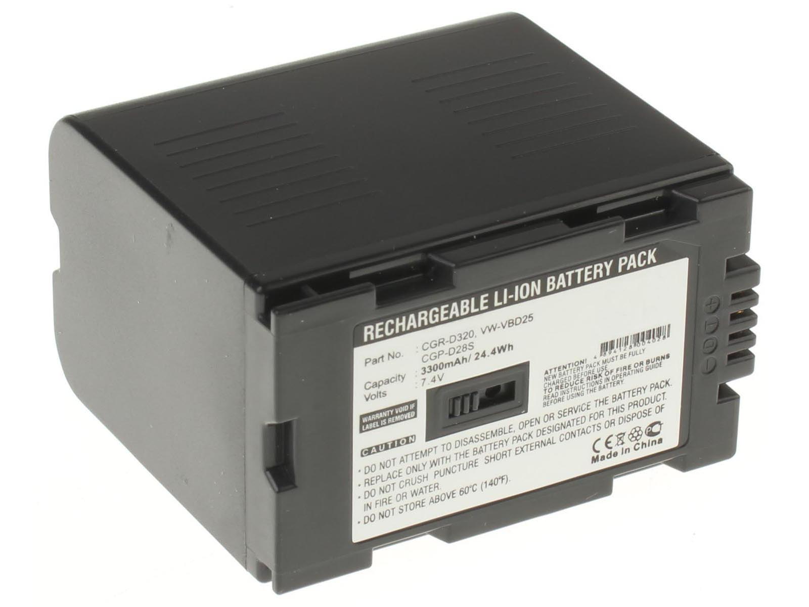 Аккумуляторная батарея CGP-D53A/1B для фотоаппаратов и видеокамер Panasonic. Артикул iB-F316.Емкость (mAh): 3300. Напряжение (V): 7,4