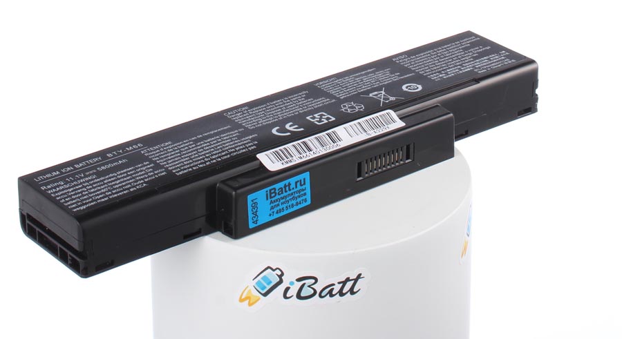Аккумуляторная батарея BTY-M65 для ноутбуков Dell. Артикул iB-A229X.Емкость (mAh): 5800. Напряжение (V): 11,1