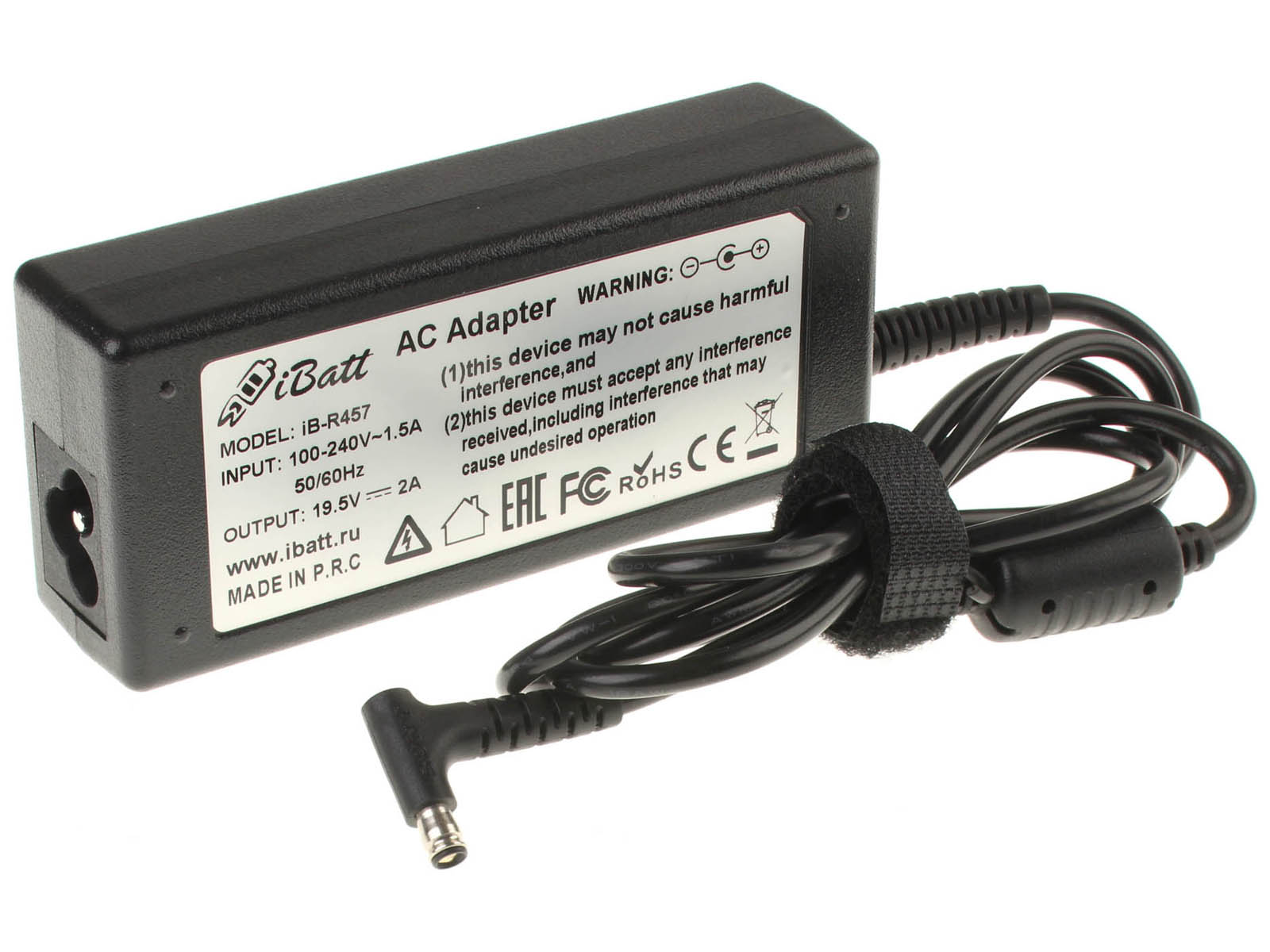 Блок питания (адаптер питания) для ноутбука Sony VAIO SVF11N1S2E (Fit A). Артикул iB-R457. Напряжение (V): 19,5