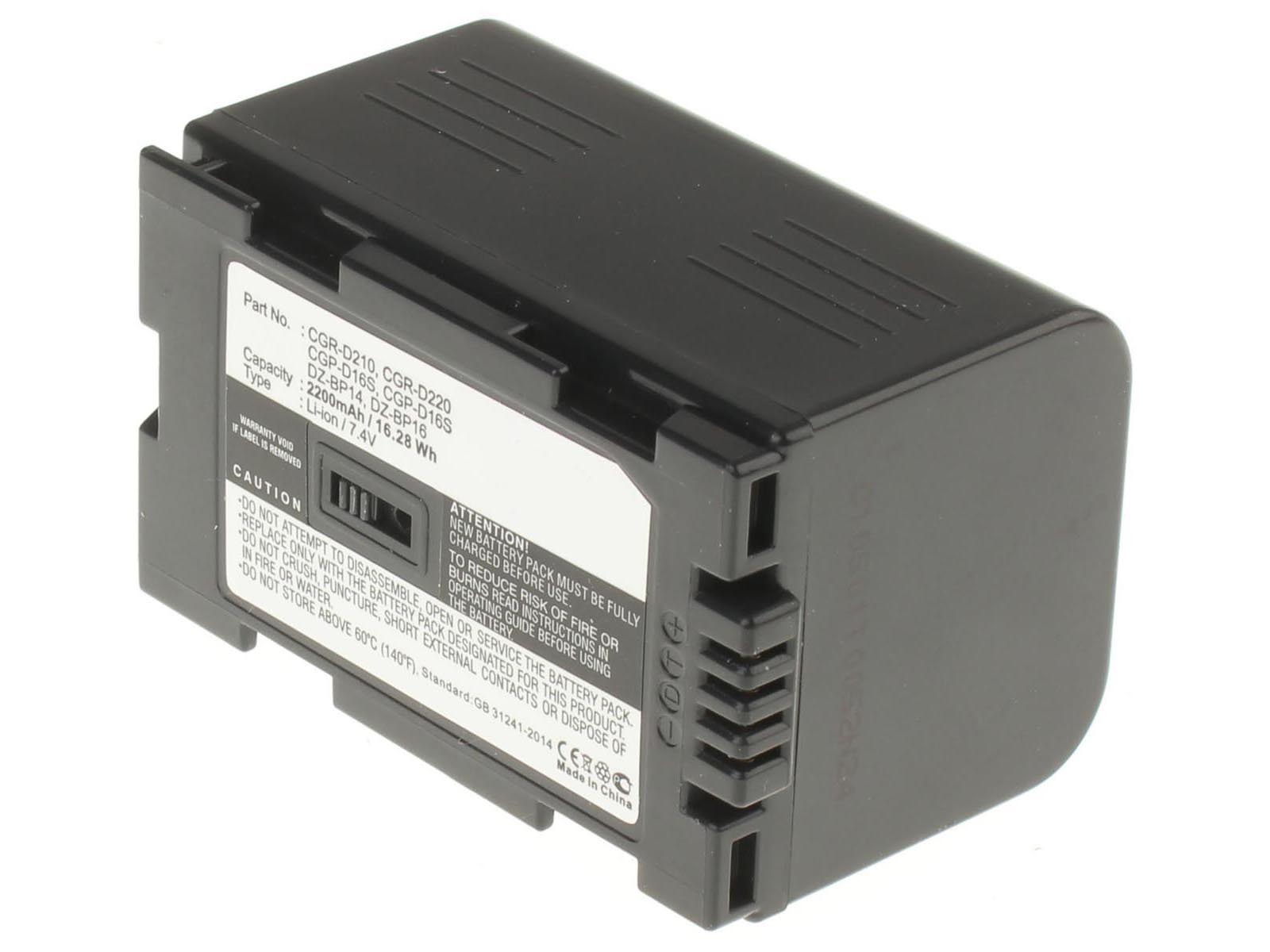 Аккумуляторная батарея CGR-D16 для фотоаппаратов и видеокамер Panasonic. Артикул iB-F315.Емкость (mAh): 2200. Напряжение (V): 7,4