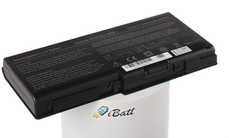 Аккумуляторная батарея для ноутбука Toshiba Qosmio X500-12Z. Артикул 11-1320.Емкость (mAh): 4400. Напряжение (V): 10,8