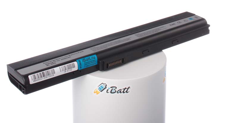 Аккумуляторная батарея для ноутбука Asus A62. Артикул iB-A132.Емкость (mAh): 4400. Напряжение (V): 10,8