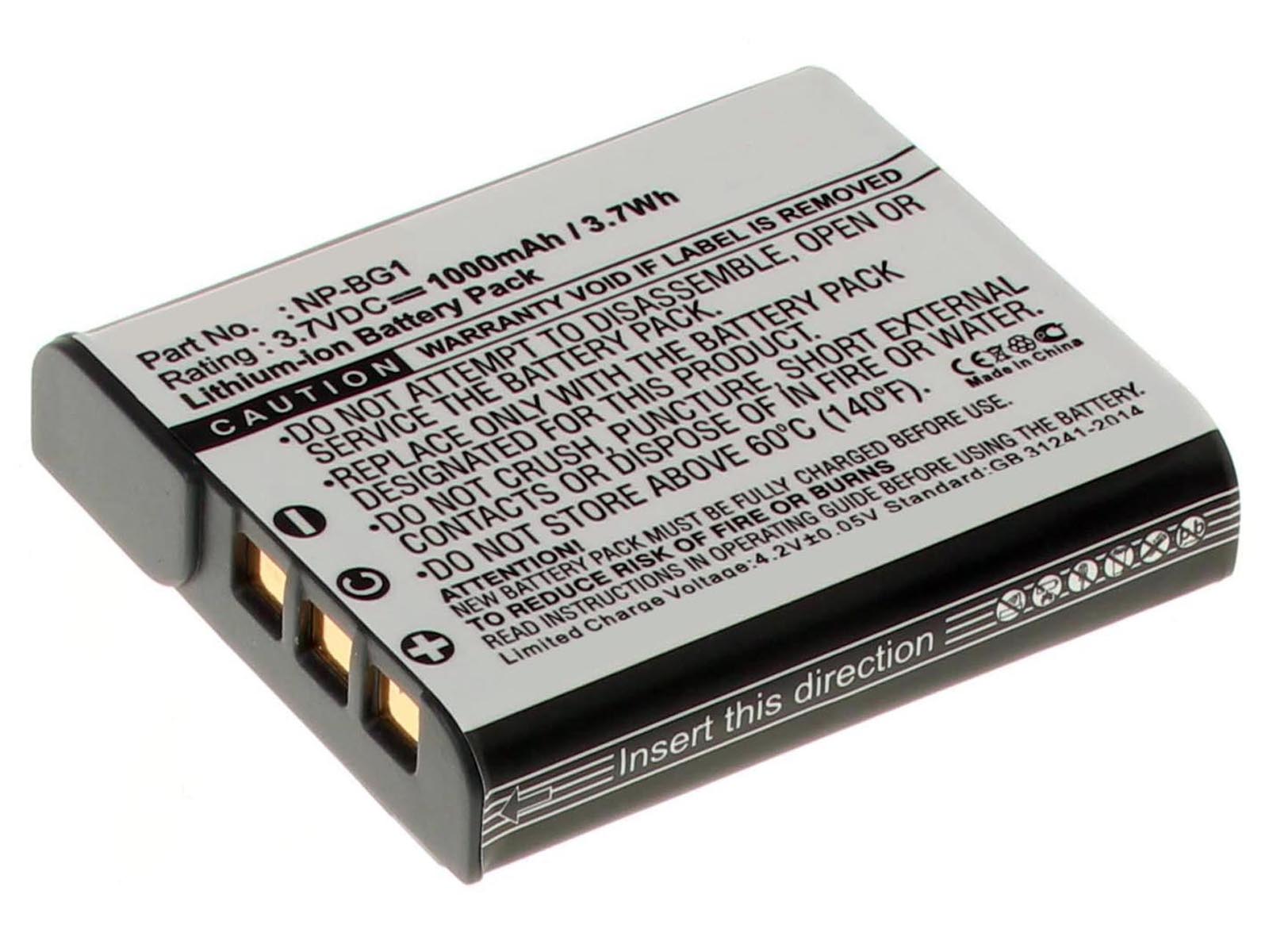 Аккумуляторные батареи для фотоаппаратов и видеокамер Sony Cyber-shot DSC-W80/WЕмкость (mAh): 1000. Напряжение (V): 3,7