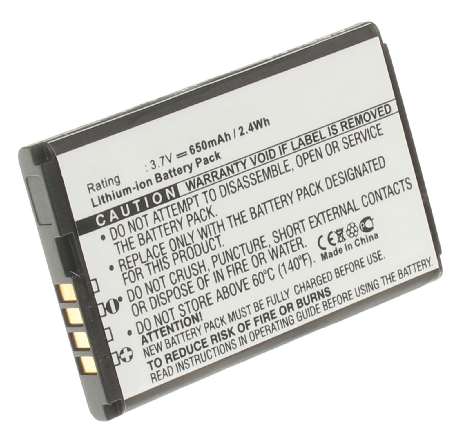 Аккумуляторная батарея для телефона, смартфона LG KM330. Артикул iB-M457.Емкость (mAh): 650. Напряжение (V): 3,7