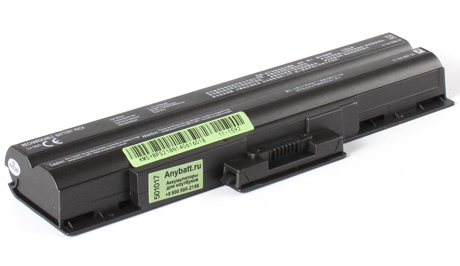 Аккумуляторная батарея для ноутбука Sony VAIO VGN-SR190EEJ. Артикул 11-1592.Емкость (mAh): 4400. Напряжение (V): 11,1