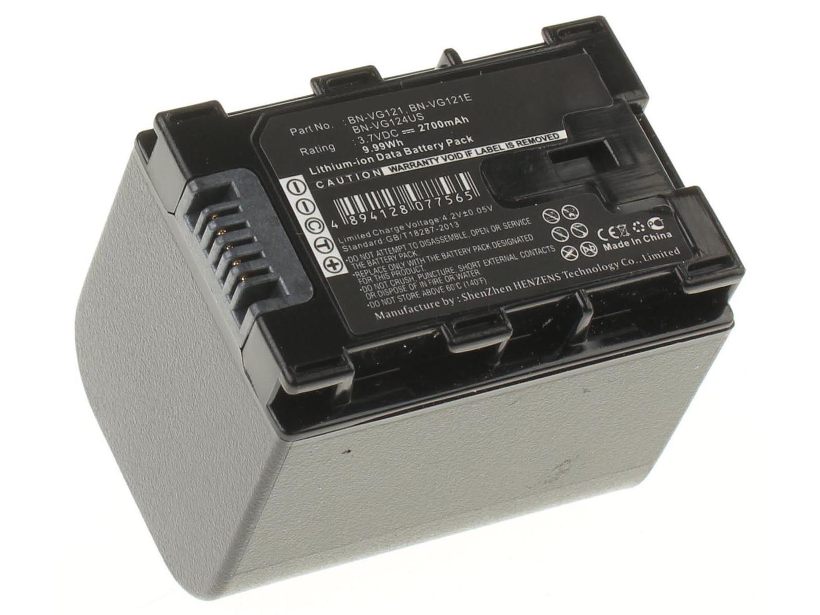 Аккумуляторная батарея BN-VG114AC для фотоаппаратов и видеокамер JVC. Артикул iB-F170.Емкость (mAh): 2700. Напряжение (V): 3,7