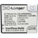 Аккумуляторная батарея для телефона, смартфона Hisense E860. Артикул iB-M1860.Емкость (mAh): 1300. Напряжение (V): 3,7