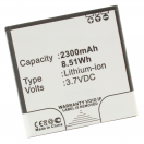 Аккумуляторная батарея AB-0300 для телефонов, смартфонов Sony Ericsson. Артикул iB-M554.Емкость (mAh): 2300. Напряжение (V): 3,7