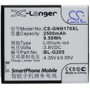 Аккумуляторная батарея BL-G205 для телефонов, смартфонов Gionee. Артикул iB-M1799.Емкость (mAh): 2500. Напряжение (V): 3,8