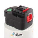 Аккумуляторная батарея iBatt iB-T127 для шуруповертов и другого электроинструмента Black & DeckerЕмкость (mAh): 3000. Напряжение (V): 12