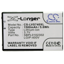Аккумуляторная батарея SBPP0027402 для телефонов, смартфонов LG. Артикул iB-M2227.Емкость (mAh): 1500. Напряжение (V): 3,7