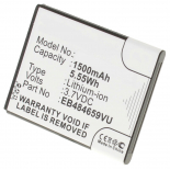 Аккумуляторная батарея для телефона, смартфона Samsung Transfix. Артикул iB-M349.Емкость (mAh): 1500. Напряжение (V): 3,7
