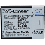 Аккумуляторная батарея для телефона, смартфона Gionee GN787. Артикул iB-M1792.Емкость (mAh): 2050. Напряжение (V): 3,7