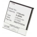 Аккумуляторная батарея EB575152VA для телефонов, смартфонов Sprint. Артикул iB-M323.Емкость (mAh): 1750. Напряжение (V): 3,7