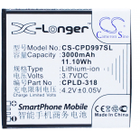 Аккумуляторная батарея для телефона, смартфона Coolpad 8970L. Артикул iB-M1644.Емкость (mAh): 3000. Напряжение (V): 3,7