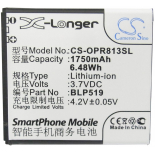 Аккумуляторная батарея для телефона, смартфона OPPO Ulike. Артикул iB-M2399.Емкость (mAh): 1750. Напряжение (V): 3,7