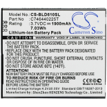Аккумуляторная батарея для телефона, смартфона BLU D610A. Артикул iB-M1505.Емкость (mAh): 1900. Напряжение (V): 3,7
