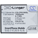 Аккумуляторная батарея для телефона, смартфона Coolpad 8190Q. Артикул iB-M1631.Емкость (mAh): 1650. Напряжение (V): 3,7