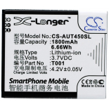 Аккумуляторная батарея для телефона, смартфона Asus T45-T001. Артикул iB-M1311.Емкость (mAh): 1800. Напряжение (V): 3,7