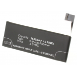 Аккумуляторная батарея для телефона, смартфона Apple A1507. Артикул iB-M606.Емкость (mAh): 1500. Напряжение (V): 3,8