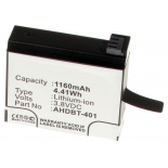 Аккумуляторная батарея iBatt iB-F443 для фотокамер и видеокамер GoProЕмкость (mAh): 1160. Напряжение (V): 3,8