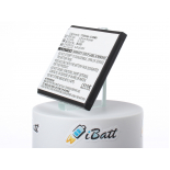 Аккумуляторная батарея iBatt iB-M1216 для телефонов, смартфонов AlcatelЕмкость (mAh): 3850. Напряжение (V): 3,85