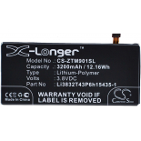 Аккумуляторная батарея Li3832T43P6hC15435-I для телефонов, смартфонов ZTE. Артикул iB-M3076.Емкость (mAh): 3200. Напряжение (V): 3,8
