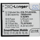 Аккумуляторная батарея для телефона, смартфона TCL J600T. Артикул iB-M2894.Емкость (mAh): 1600. Напряжение (V): 3,7