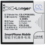 Аккумуляторная батарея CPLD-82 для телефонов, смартфонов Coolpad. Артикул iB-M1688.Емкость (mAh): 1500. Напряжение (V): 3,7