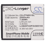Аккумуляторная батарея для телефона, смартфона ZTE Majesty. Артикул iB-M1372.Емкость (mAh): 2000. Напряжение (V): 3,8