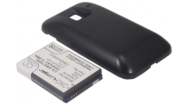 Аккумуляторная батарея iBatt iB-M423 для телефонов, смартфонов SamsungЕмкость (mAh): 2400. Напряжение (V): 3,7