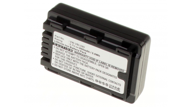 Аккумуляторные батареи для фотоаппаратов и видеокамер Panasonic HDC-SD40Емкость (mAh): 800. Напряжение (V): 3,7