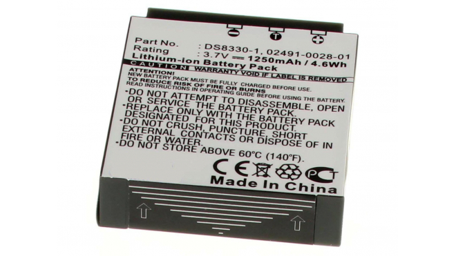 Аккумуляторная батарея DS8330 для фотоаппаратов и видеокамер Rollei. Артикул iB-F414.Емкость (mAh): 1250. Напряжение (V): 3,7