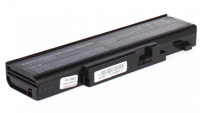 Аккумуляторная батарея для ноутбука IBM-Lenovo IdeaPad Y550. Артикул 11-1357.Емкость (mAh): 4400. Напряжение (V): 11,1