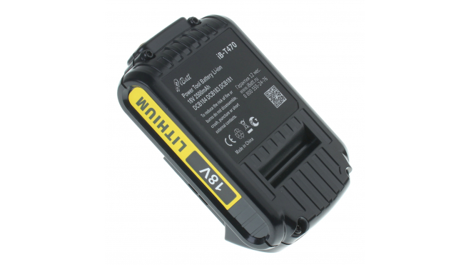 Аккумуляторная батарея для электроинструмента DeWalt DCG412. Артикул iB-T470.Емкость (mAh): 2500. Напряжение (V): 20