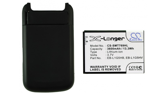 Аккумуляторная батарея для телефона, смартфона T-Mobile SGH-T769. Артикул iB-M2768.Емкость (mAh): 3600. Напряжение (V): 3,7