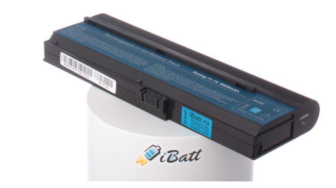 Аккумуляторная батарея для ноутбука Acer TravelMate 2403NWXMi. Артикул iB-A138.Емкость (mAh): 6600. Напряжение (V): 11,1