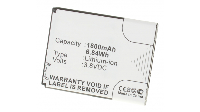 Аккумуляторная батарея iBatt iB-M484 для телефонов, смартфонов HTCЕмкость (mAh): 1800. Напряжение (V): 3,8