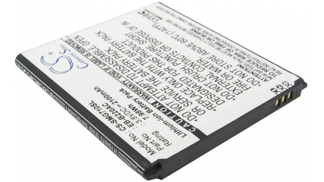 Аккумуляторная батарея для телефона, смартфона Samsung SM-G7105L. Артикул iB-M1115.Емкость (mAh): 2100. Напряжение (V): 3,8