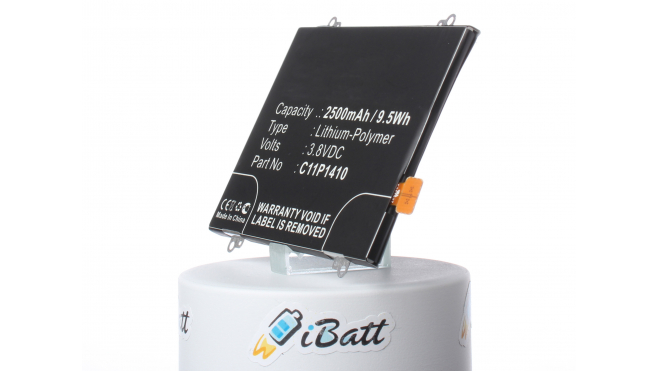 Аккумуляторная батарея iBatt iB-M863 для телефонов, смартфонов AsusЕмкость (mAh): 2500. Напряжение (V): 3,8