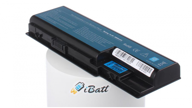 Аккумуляторная батарея для ноутбука Acer Extensa 7630EZ-431G16Mi. Артикул iB-A142X.Емкость (mAh): 5800. Напряжение (V): 14,8