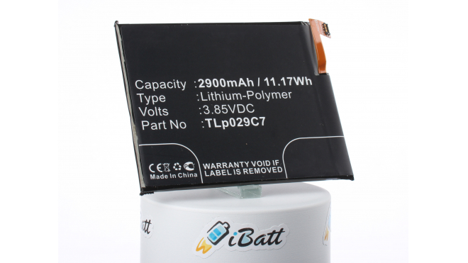 Аккумуляторная батарея для телефона, смартфона Alcatel OT-5026J. Артикул iB-M1235.Емкость (mAh): 2900. Напряжение (V): 3,85