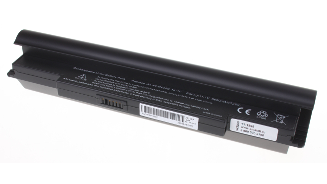 Аккумуляторная батарея для ноутбука Samsung N270. Артикул 11-1398.Емкость (mAh): 6600. Напряжение (V): 11,1