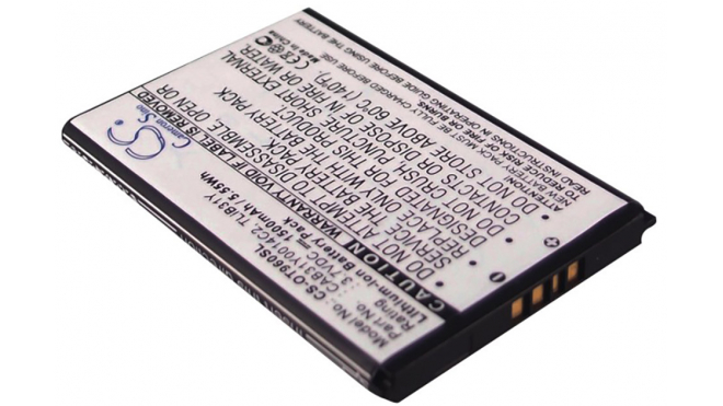 Аккумуляторная батарея CAB31Y0014C2 для телефонов, смартфонов Alcatel. Артикул iB-M1211.Емкость (mAh): 1500. Напряжение (V): 3,7