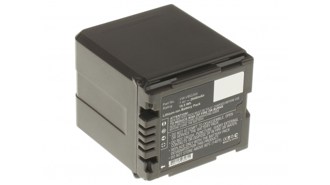 Аккумуляторная батарея VW-VBG6PPK для фотоаппаратов и видеокамер Panasonic. Артикул iB-F321.Емкость (mAh): 2640. Напряжение (V): 7,4