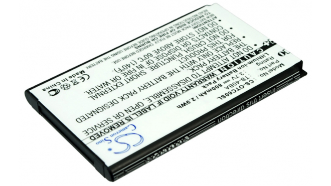 Аккумуляторная батарея iBatt iB-M1249 для телефонов, смартфонов AlcatelЕмкость (mAh): 800. Напряжение (V): 3,7