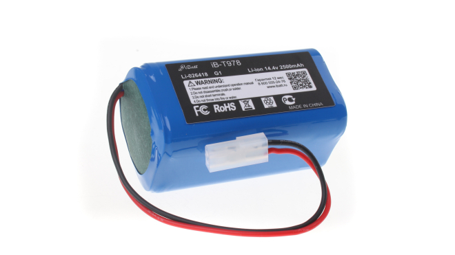 Аккумуляторная батарея для пылесоса Puppy R35. Артикул iB-T978.Емкость (mAh): 2500. Напряжение (V): 14,4