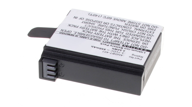 Аккумуляторная батарея 335-06532-000 для фотоаппаратов и видеокамер GoPro. Артикул iB-F494.Емкость (mAh): 950. Напряжение (V): 3,7
