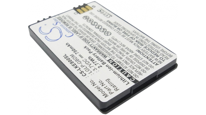 Аккумуляторная батарея LGLP-GBDM для телефонов, смартфонов LG. Артикул iB-M466.Емкость (mAh): 750. Напряжение (V): 3,7