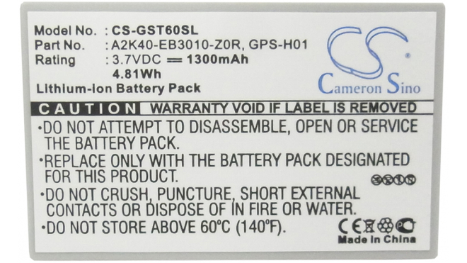 Аккумуляторная батарея A2K40-EB3010-Z0R для телефонов, смартфонов Gigabyte. Артикул iB-M1774.Емкость (mAh): 1300. Напряжение (V): 3,7